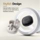 QCY Buds ANC Black (HT15)- 45db ANC TWS Earbuds 35h 5 mic ENC, ear-canal adaptive tech, leather case