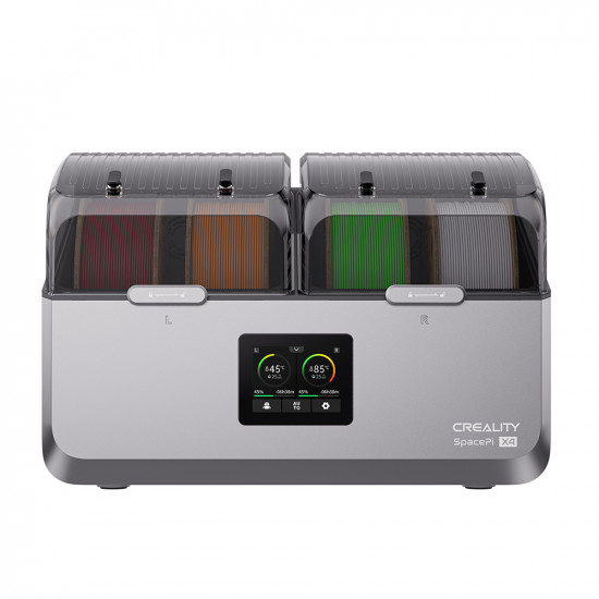 Creality SpacePi X4 Filament Dryer Dry Box for 4 Filaments Adjust 40-85c Big Screen for 12 types