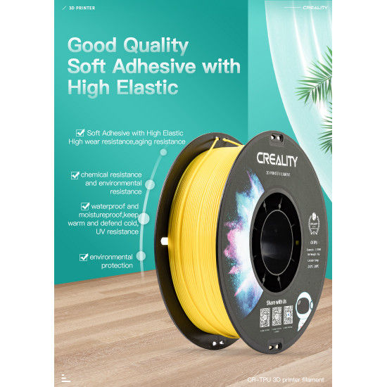 Creality CR-TPU White 3d Printer Soft Adhesive material Filament 1kg 1.75