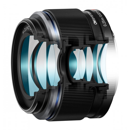 Olympus 25mm 1:1.8 II BLACK M.ZUIKO DIGITAL (ES-M2518) Lense Micro FT