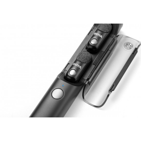 BOYA Magic - Type-C & 3,5mm, Camera Receiver Wireless Microphone 2 TX + 2 RX + charing Case