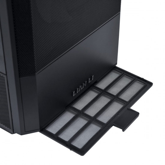 Lian Li LANCOOL 207 Black - ATX PC Case (4 FANS) 2 x front 140 ARGB PWM & 2  bottom 120 PWM reverse