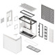 HAVN HS 420 white Premium Midi Tower Case - without vertical GPU support