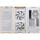 Lian Li LANCOOL 217 White - Wood Accent - ATX PC Case (5 FANS) 2 x 170mm, 1 x 140mm & 2 x 120mm PWM