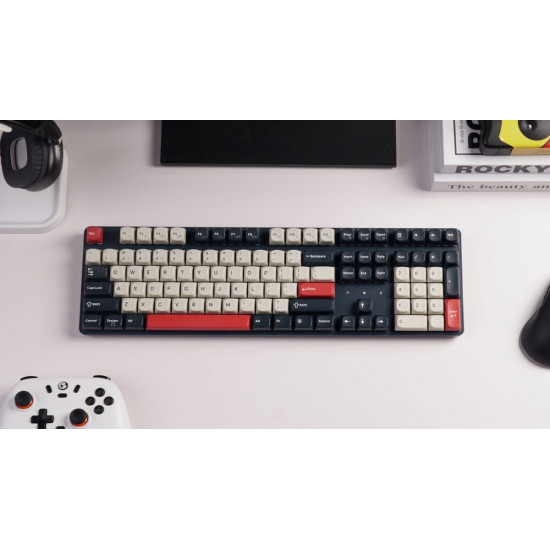Keychron J5 (KJ5-H1Z) QMK Wireless Mechanical Keyboard Red Switch Hot-Swap RGB 100% US Dark Blue