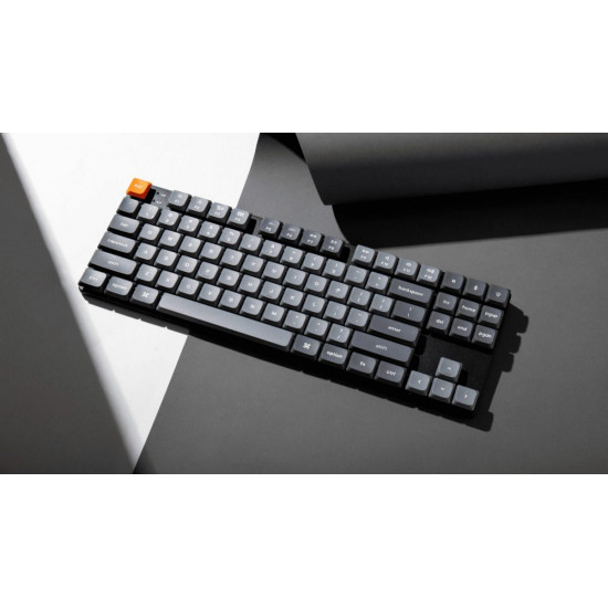 Keychron K1 Max (K1M-H1) ANSI 80% TKL Black Full Assembled Red Switch RGB Hot-Swap Wired Low Profile