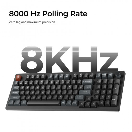 Keychron V5 Ultra (V5U-D3) QMK/VIA 8K Wireless Custom Mechanical Keyboard Brown Switch RGB 96% US