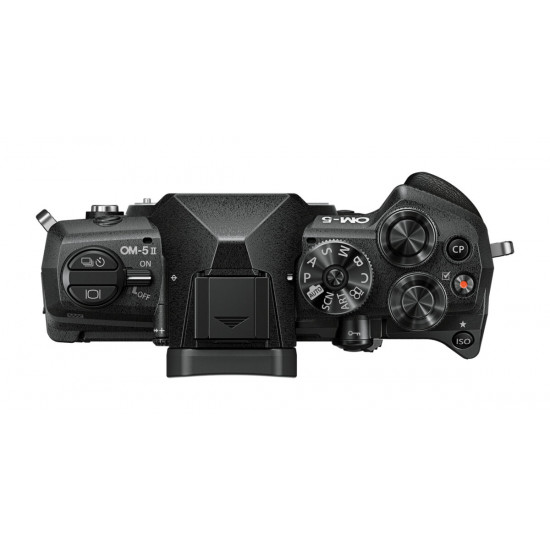 Olympus OM-5 II body black, BLS-50 Battery, Eyecup, USB Connection Cable, Shoulder Strap