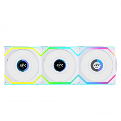 Lian Li UNIFAN SL Wireless LCD 120 -3PCS Reverse White (Triple pack include Controller) - Case Fan