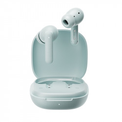 QCY Buds Misty Blue - Noise Reduction Clear Calls TWS Earbuds 35h, 10mm dynamic drivers