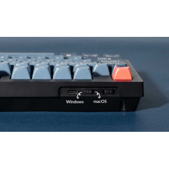 Keychron V5 Max QMK/VIA (V5M-D1) Wireless BT/2,4/Wired Custom Mechanical Keyboard Red Switch 96% US