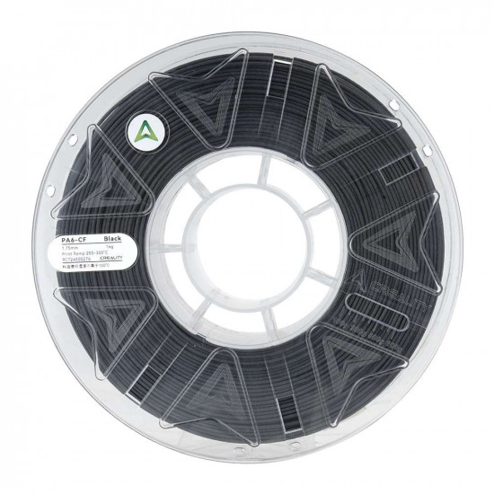 Creality Hyper PA6-CF Black Carbon Fiber 3D Printer Filament, Strong for Vehicles / Machinery, 1 kg