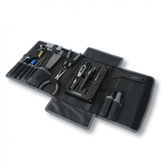 Creality 3D Printer Tool Wrap Kit Pro - 34 pieces of bits for screwdrivers and post-processing tools