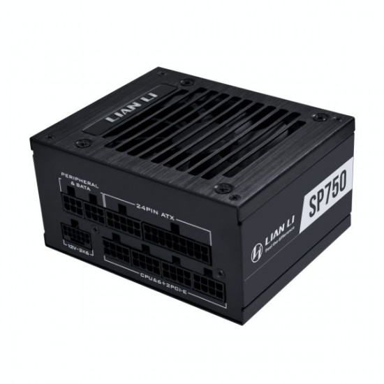 Lian Li SP750 V2 Gold Black - 750W SFX PSU - 12V-2x6 - Low Noise - 80 Plus Gold - ATX 3.1 - PCIe 5