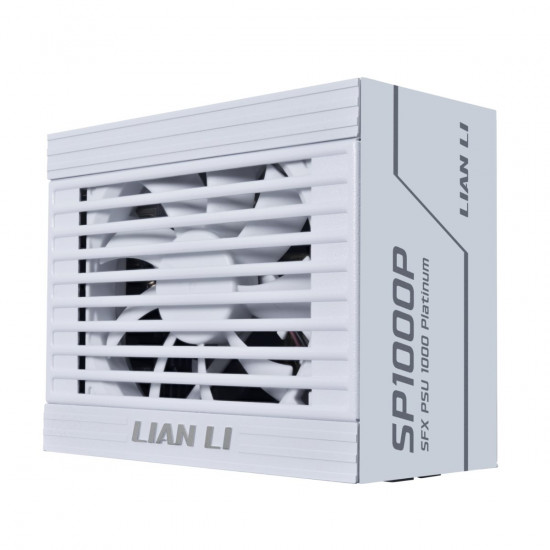 LIAN LI SP1000P White - 1000W 80+ Platinum PSU - 10 Years Warranty - 12V-2x6 - Japanese Capacitors