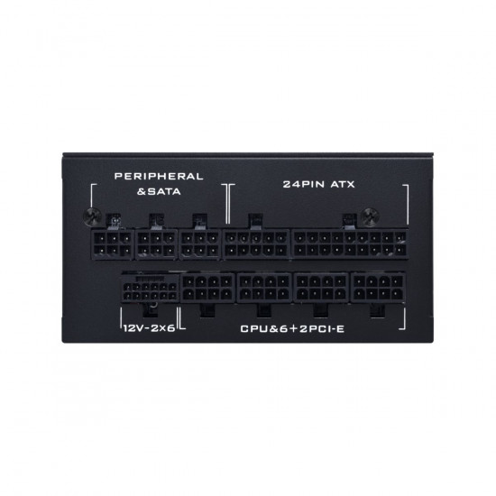 LIAN LI SP0850P Black - 850W 80+ Platinum PSU - 10 Years Warranty - 12V-2x6 - Japanese Capacitors