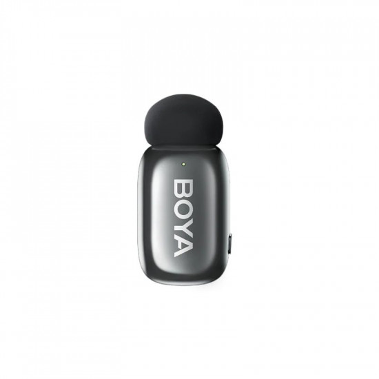 BOYA mini 2 Type-C Space Gray, 2,4GHz 2mic Wireless AI-ANC Mic w. Charging Box Mono/stereo/safety-tr