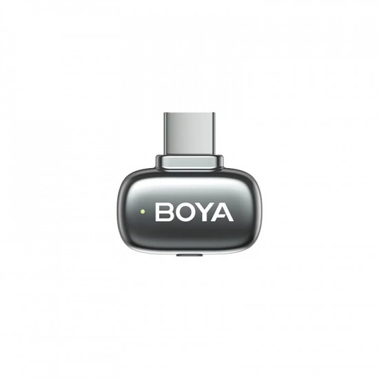 BOYA mini 2 Lightning & Type-C -Space Grey, 2,4GHz 2mic Wireless AI-ANC Mic w. Charging Box