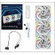 Lian Li UNIFAN SL Wireless LCD 120 -3PCS White (Triple pack include Controller) - Case Fan