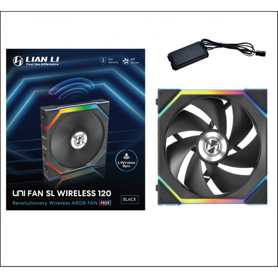 Lian Li UNIFAN SL Wireless 120-1PCS Black - Case Fan