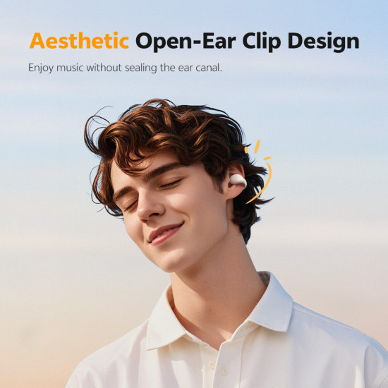 QCY Buds Misty Blue - Noise Reduction Clear Calls TWS Earbuds 35h, 10mm dynamic drivers