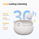 QCY Buds Misty Blue - Noise Reduction Clear Calls TWS Earbuds 35h, 10mm dynamic drivers