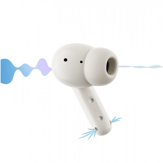 QCY Buds Misty Blue - Noise Reduction Clear Calls TWS Earbuds 35h, 10mm dynamic drivers