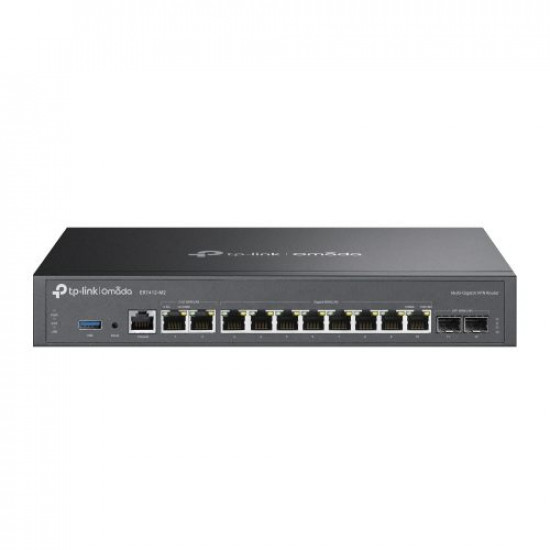 TP-Link Omada Multi-Gigabit VPN Router 2? 2.5Gbps WAN/LAN RJ45 Ports 10? Gigabit WAN/LAN Ports (2? SFP, 8? RJ45) (ER7412-M2) ER7412-M2