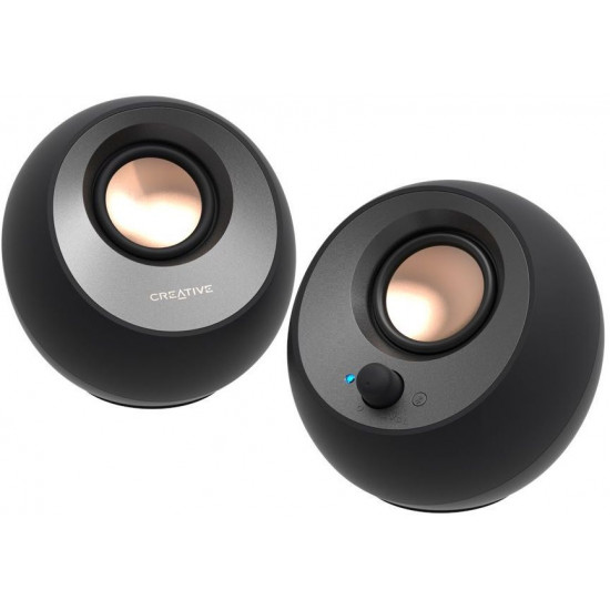 SPEAKERS CREATIVE PEBBLE V3 USB 2.0 BLK 51MF1700AA000