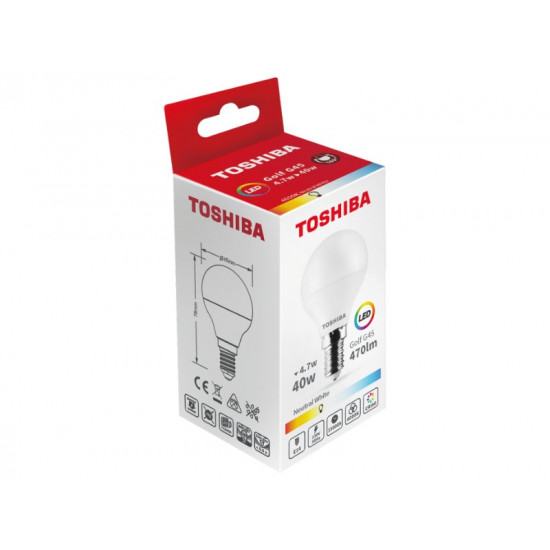 TOSHIBA LED G45 E14 4.7W 4000K DELS-GF444P714AE21