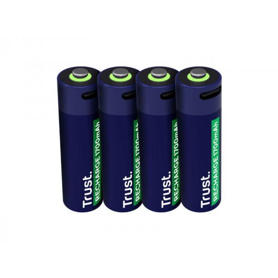 USB-C RECHARGEABLE BATTERIES 4P - AA 25631
