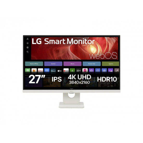 Monitor LG 27U731SA-W / 27'' 4K UHD IPS / 60Hz / HDR10 / USB-C / Voice Recognition / Tilt / VESA – PN: 27U731SA-W 27U731SA-W