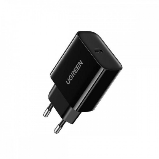 Ugreen Φορτιστής Χωρίς Καλώδιο με Θύρα USB-C 18W Power Delivery Μαύρος (10191) (6957303811915)