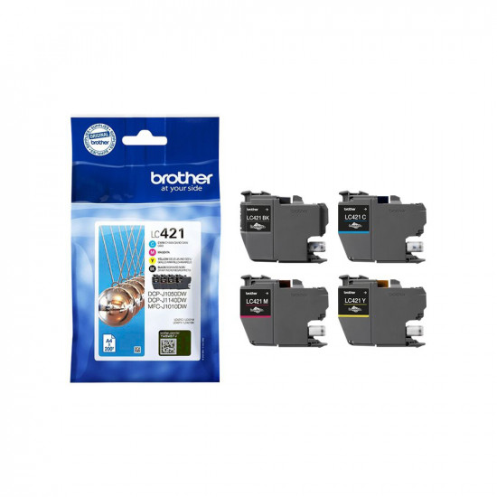 Brother Μελάνι Inkjet LC421VA Multipack(LC421VAL) (BRO-LC-421VAL)