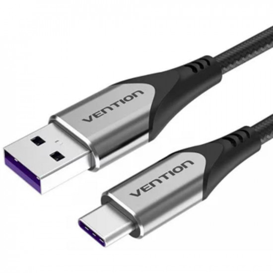 VENTION USB-C to USB 2.0-A Fast Charging Cable 1M Gray Aluminum Alloy Type (COFHF) (VENCOFHF)