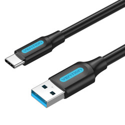 VENTION USB 3.0 A Male to C Male Cable 2M Black PVC Type (COZBH) (VENCOZBH)