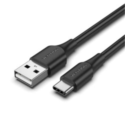 VENTION USB 2.0 A Male to C Male 3A Cable 1M Gray Flexible PVC Type (CWAHF) (VENCWAHF)