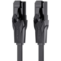 VENTION Flat Cat.6 UTP Patch Cable 1M Black (IBABF) (VENIBABF)