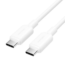 VENTION USB 2.0 C Male to C Male 3A Cable 2M White Flexible PVC Type (TRVWH) (VENTRVWH)