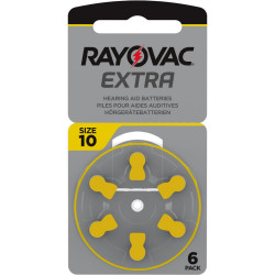 Rayovac Extra Μπαταρίες Ακουστικών Βαρηκοΐας 10 1.45V 6τμχ (RAYPR70)