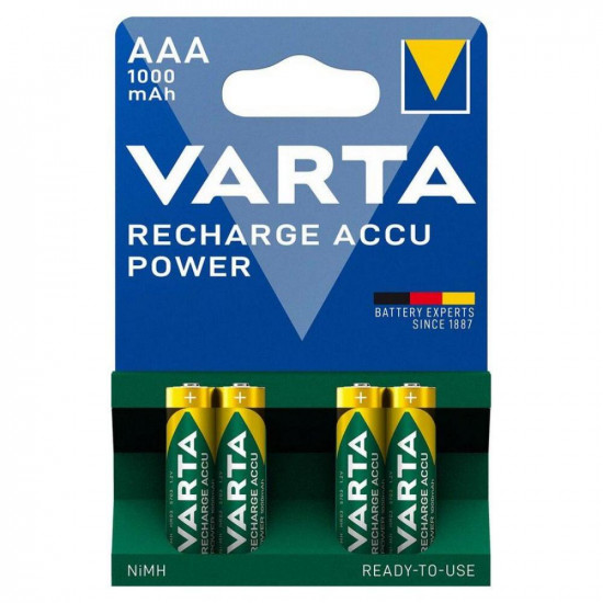 Varta Ready2use R03 AAA Ni-MH rechargeable Batteries 1000 mAh (VART11680)