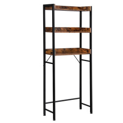 Vasagle Μεταλλική Εταζέρα Μπάνιου με 3 Ράφια 63 x 25 x 165 cm (BTS002B01) (VASBTS002B01)