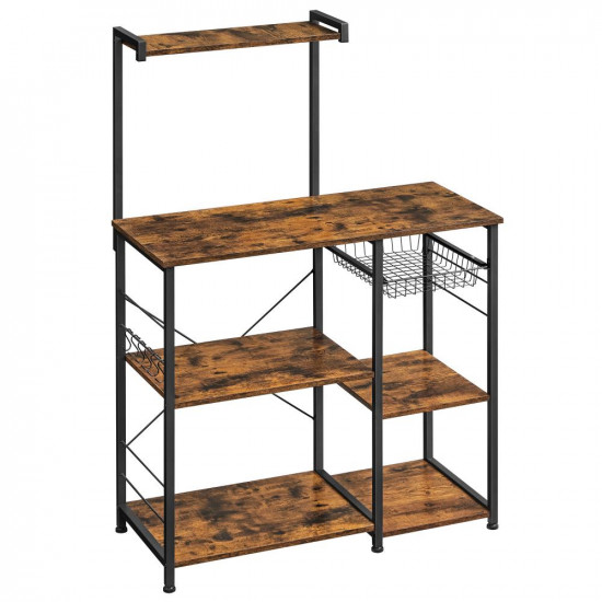 Vasagle Μεταλλική Ραφιέρα Κουζίνας με 6 Ράφια 90 x 40 x 132 cm VASAGLE (KKS35X) (VASKKS35X)