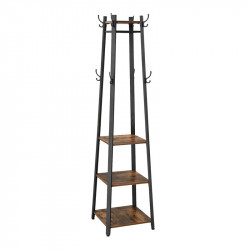 Vasagle Μεταλλικός Καλόγερος με 3 Ράφια 45 x 45 x 181 cm (LCR80X) (VASLCR80X)