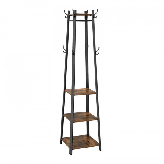 Vasagle Μεταλλικός Καλόγερος με 3 Ράφια 45 x 45 x 181 cm (LCR80X) (VASLCR80X)
