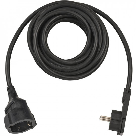 Brennenstuhl Καλώδιο Προέκτασης με Επίπεδο Φις 5m/ H05VV-F/ 3G1,5 Black (1168980050) (BNN1168980050)