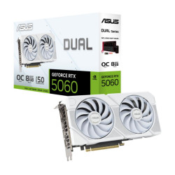 Asus GeForce RTX 5060 8GB GDDR7 Dual White OC (90YV0N15-M0NA00) (ASU90YV0N15-M0NA00)