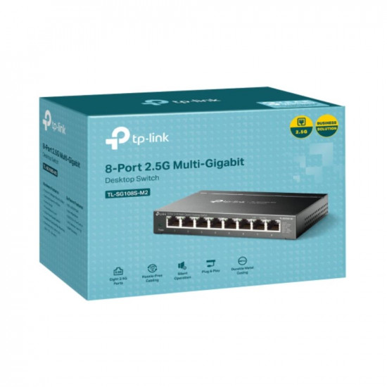 TP-LINK 8-Port 2.5G Multi-Gigabit Desktop Switch (TL-SG108S-M2) (TPTL-SG108S-M2)