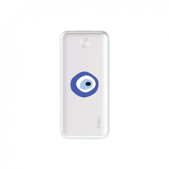 ttec ReCharger 10.000mAh Powerbank white (print) (2BB234B) (TTEC2BB234B)
