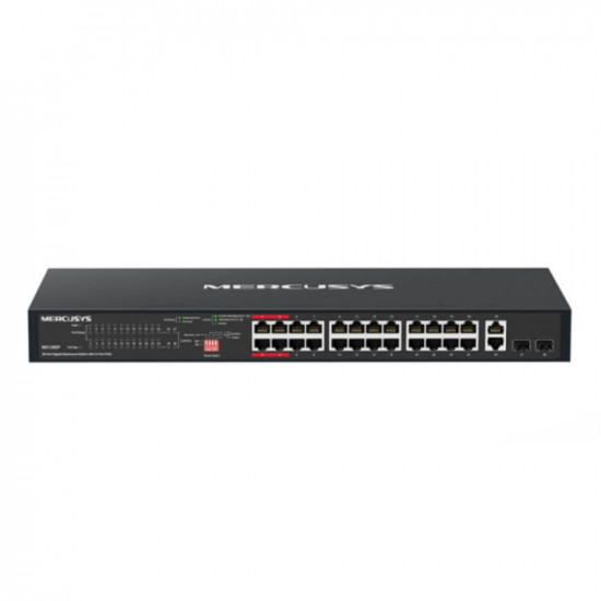 Mercusys 28-Port Gigabit Rackmount Switch with 24-Port PoE+ (MS128GP) (MERMS128GP)